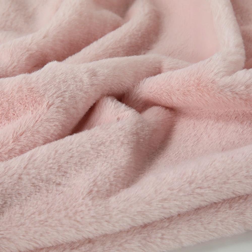 New 50x50cm Rabbit Fur Fabric Thickened Polyester Faux Rabbit Fur Encrypted Fur Patches Cotton Material