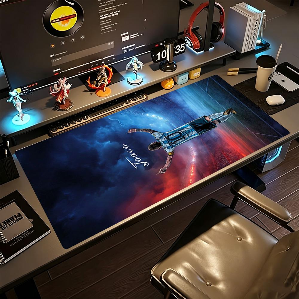 Football Messi Gaming Mouse Pad Office Mouse Mats Office Mouse Mats Non-Slip Rubber Bottom Perfect for Office Desktop Supplies School Home