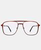 Ilsamsaemem Two-Bridge Boeing Metal Brown Blue Light Blocking Glasses