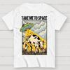 Take Me to Space - Alien Cow Abduction 100% Cotton Summer Casual Cool Loose T-Shirt