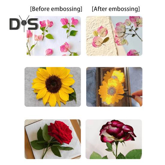 Embosser Flower Press Kit Easy To Use Flower Pressing Collecting Kit DIY Crafts for Preserve Flowers Instantly