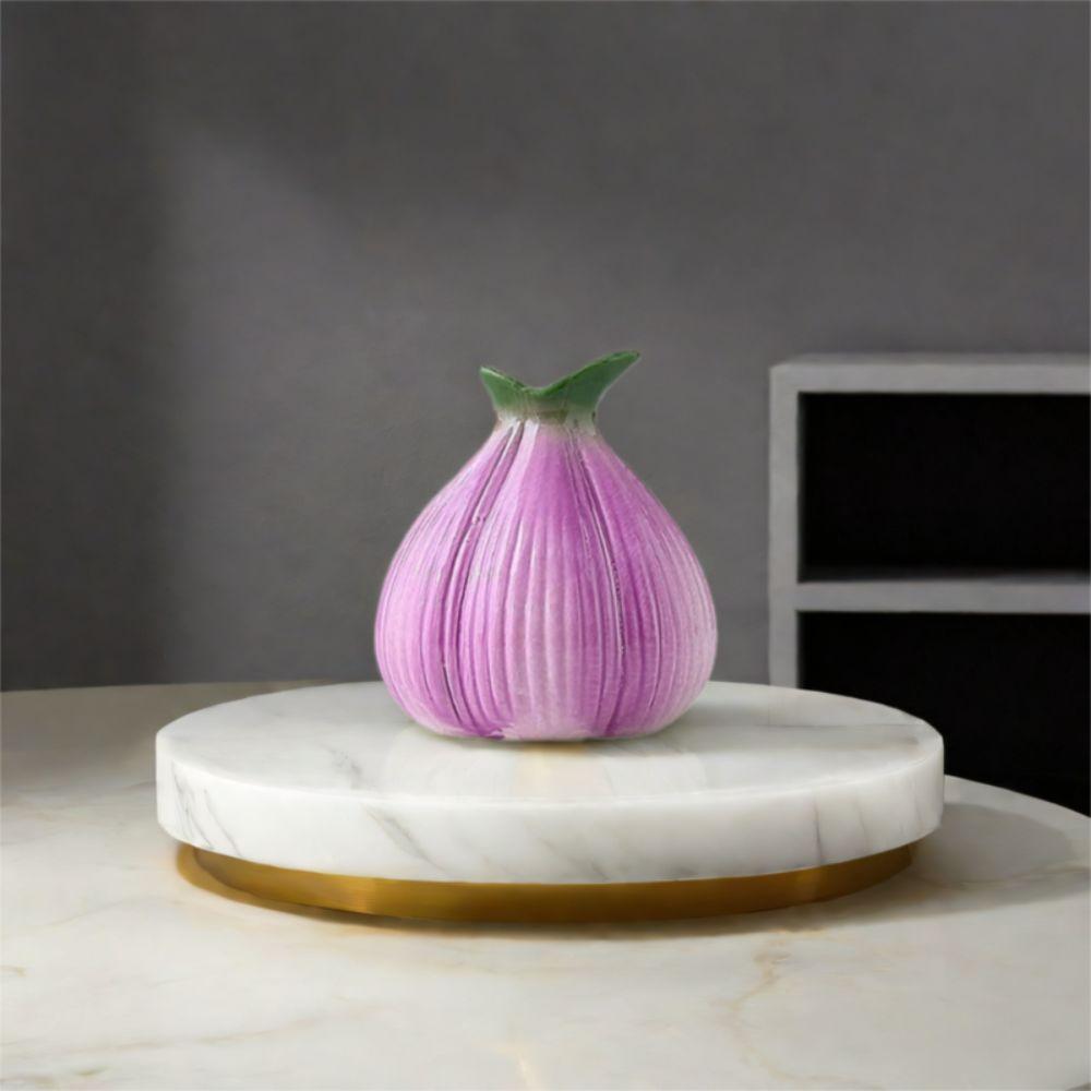 Cute Hydroponic Flower Holder Ceramic Flower Pot Desktop Ornament Onion Vase  Living Room