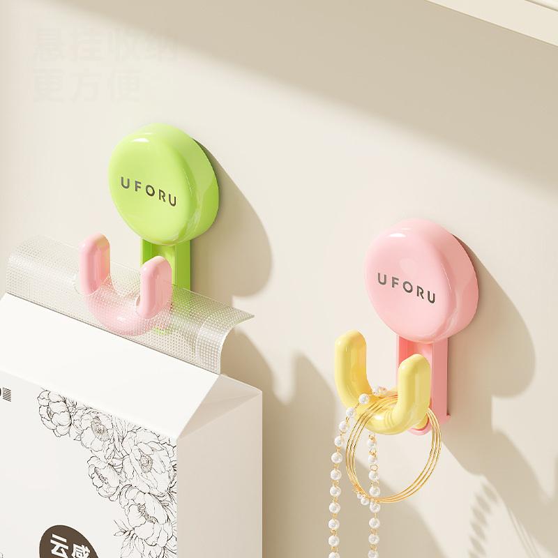 Waterproof Suction Cup Hooks Reusable Heavy Duty Vacuum Suction Towel Hook Strong Load-Bearing Capacity Abs Bath Robe Hook