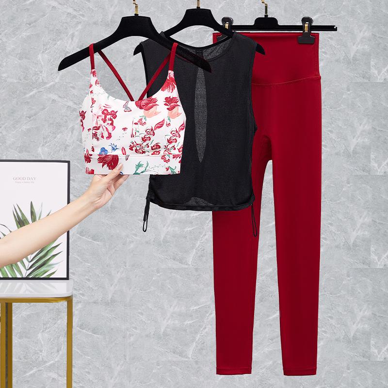 Women's High Waist Yoga and Fitness Pants Set - Peach Butt Lift Suit for Running and Pilates
