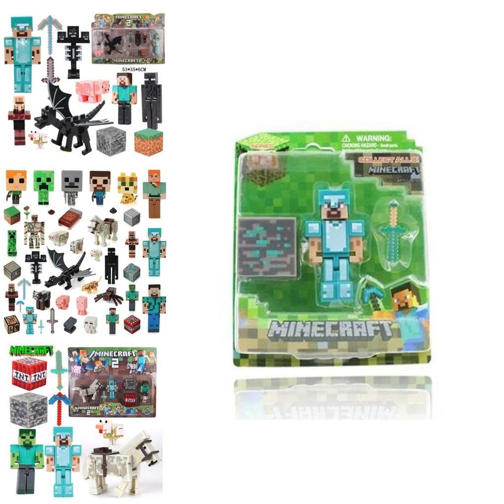 Minecraft Puzzle Action Figures Collection High-quality Home Decor And Gift For Gamers