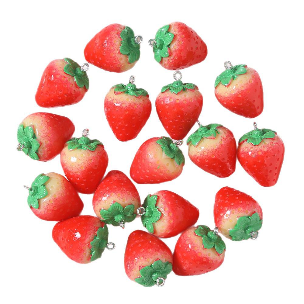 Resin Fruit Miniature DIY Accessories: Earrings, Keychains, Phone Cases, and Bag Pendants