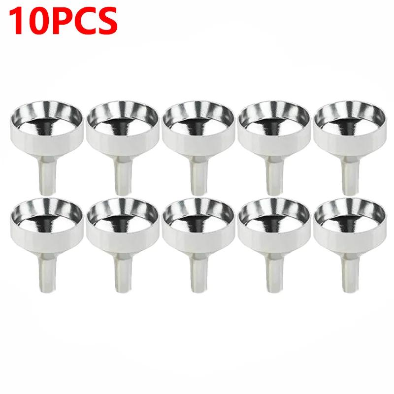 10/5/1PCS Stainless Steel Mini Funnel with Detachable Filter Refillable Kitchen Oil Liquid Funnel for Canning Kitchen Tools