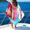 1pc Strawberry Princess1 Beach Towel with Custom Name, Beach/Swimming/Bath/Picnic/Camping Towel, Suitable for Seaside Beaches