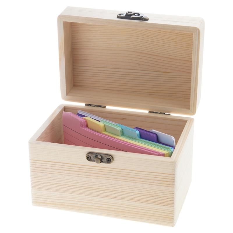 Natural Material Index Card Holders 6 Assorted Colors 150 Sheets Ink Control Technology Compacts Office Home Organizers