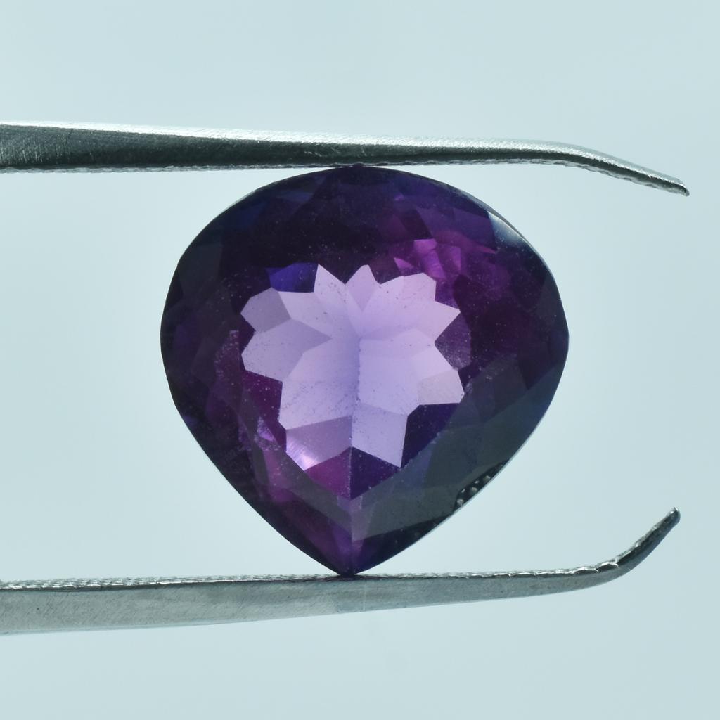 Natural Purple Tanzanite Loose Gemstone 12.45 Ct Pear Cut for Jewelry Making and Gem Collections