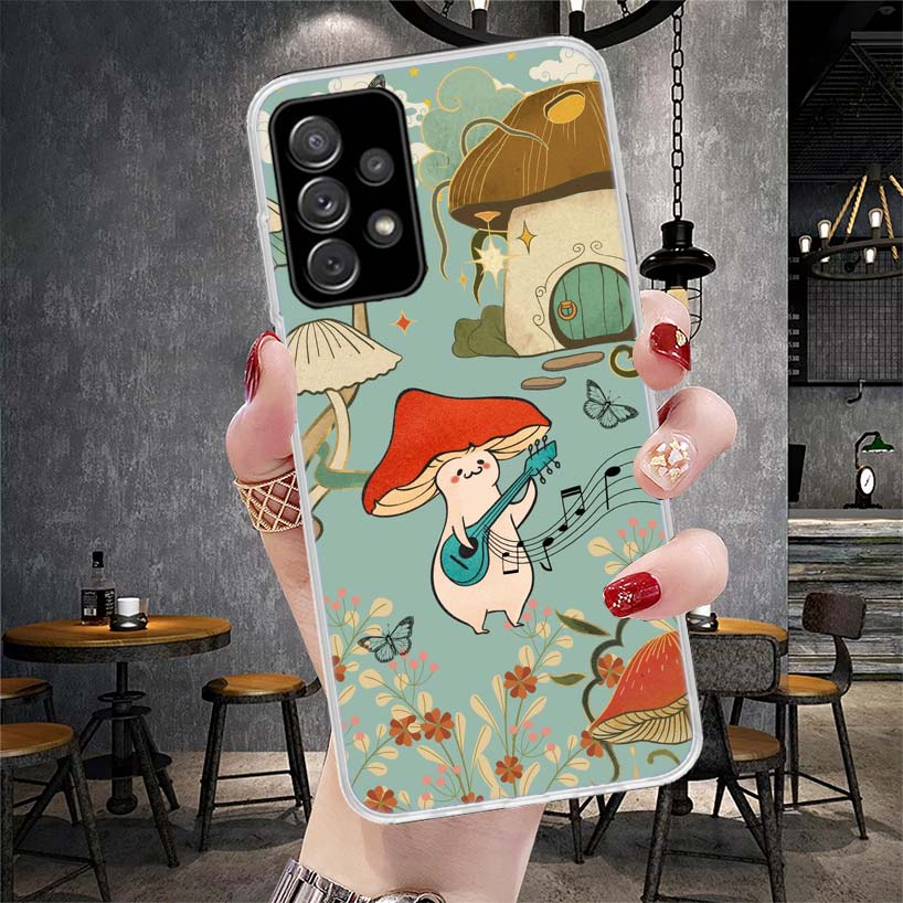 Weird Mushroom Psychedelic Soft Phone Case For Samsung Galaxy S22 S23 S24 S25 Edge S26 Ultra S20 FE S21 Plus + Fundas Coque Gala