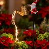 Christmas Solar Stove Lights Garden Lawn Decoration Christmas Water Kettle For Garden Lawn Water Ornaments Outdoor Decor