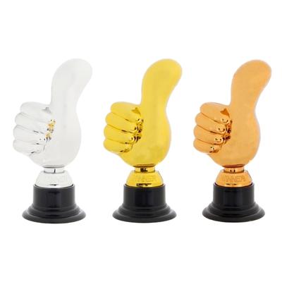 6Pcs Thumb Up Soccer Medals Prize Cup Competition Champions Award Trophies Basketball Football Winners Gifts for Game