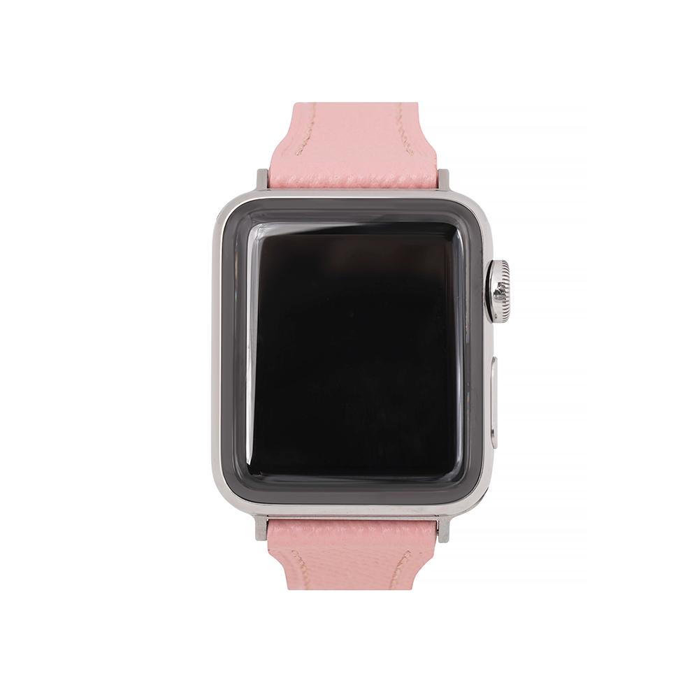 Loideu Appsong Premium Leather Apple Watch Strap Pink Ll1S22200Psp + Galaxy Compatible