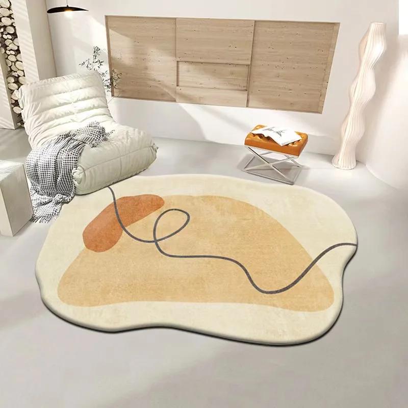 carpet living room shaped luxury irregular household ins cream wind bedroom bedside coffee table floor cushion home decor