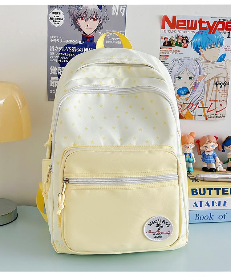 Schoolbag1011 new simple and lightweight schoolbag versatile small fresh large capacity junior high school backpack college backpack