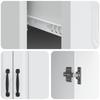 White Sideboard with Drawers 66 x 34.5 x 87 cm Engineered Wood