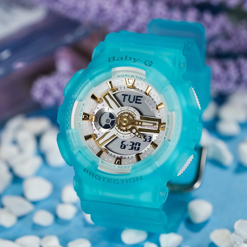 CASIO Women's BABY-G Gray Watch BA-110SC-2APR-
