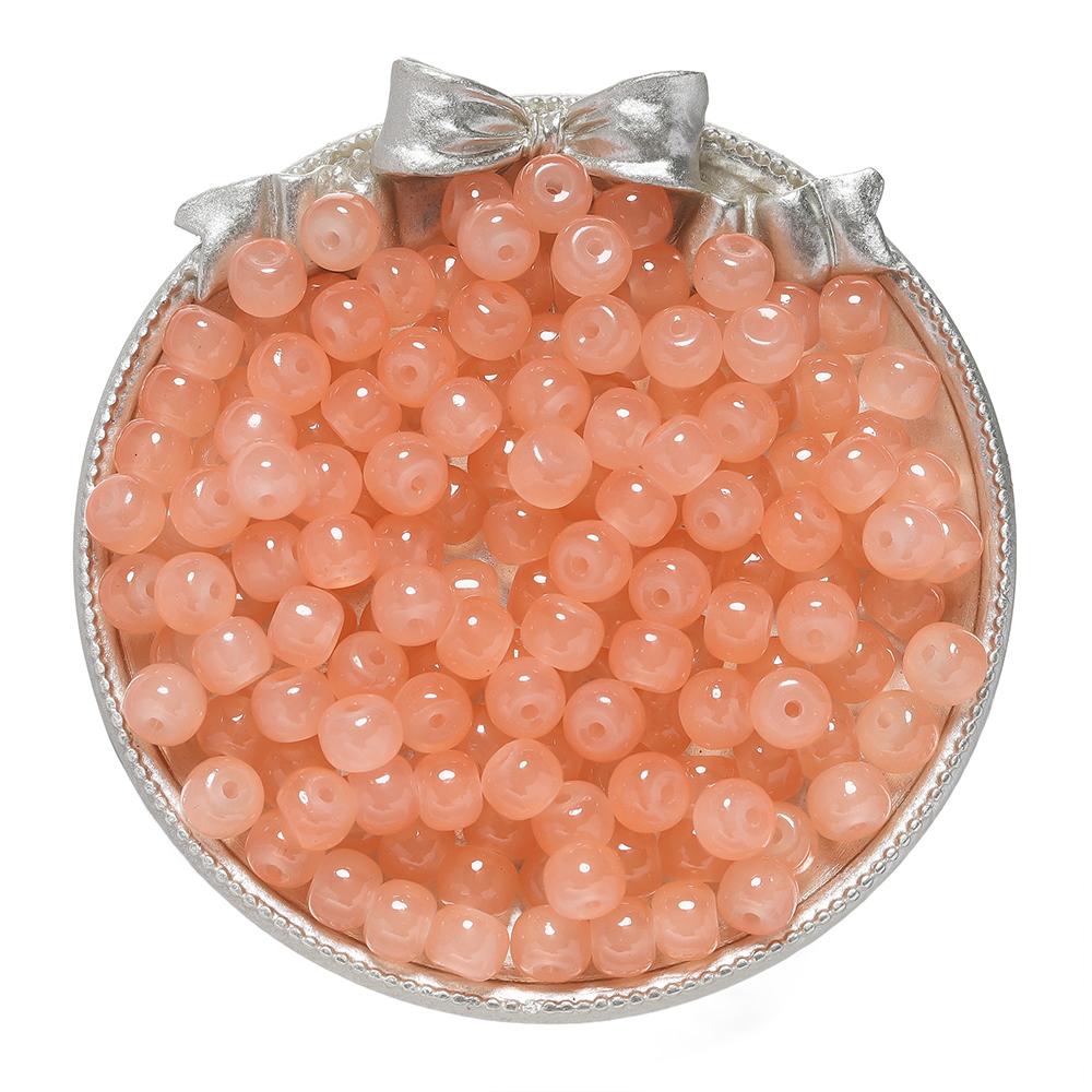 20-50pcs/lot Jelly Flat Round glass Beads Bracelet Spacer Beads For DIY Handmade Charm Jewelry Making Findings Wholesale