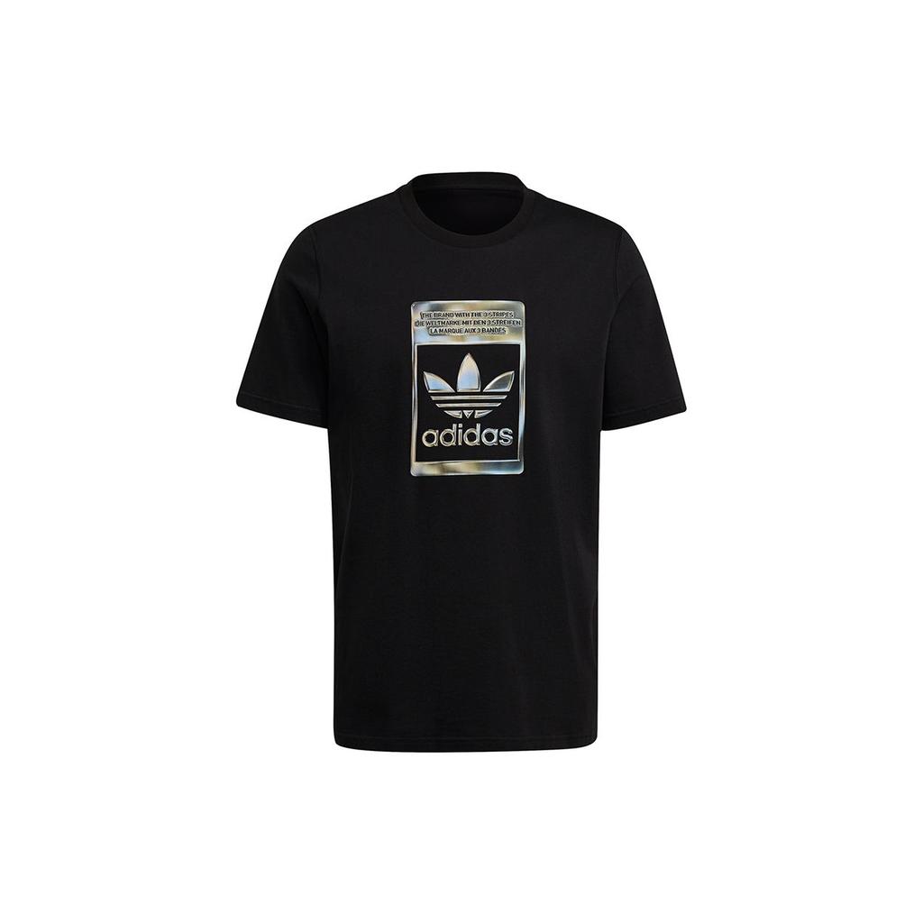 Adidas Originals Camo Infill Tee With Retro Logo Men Tops Black H13502