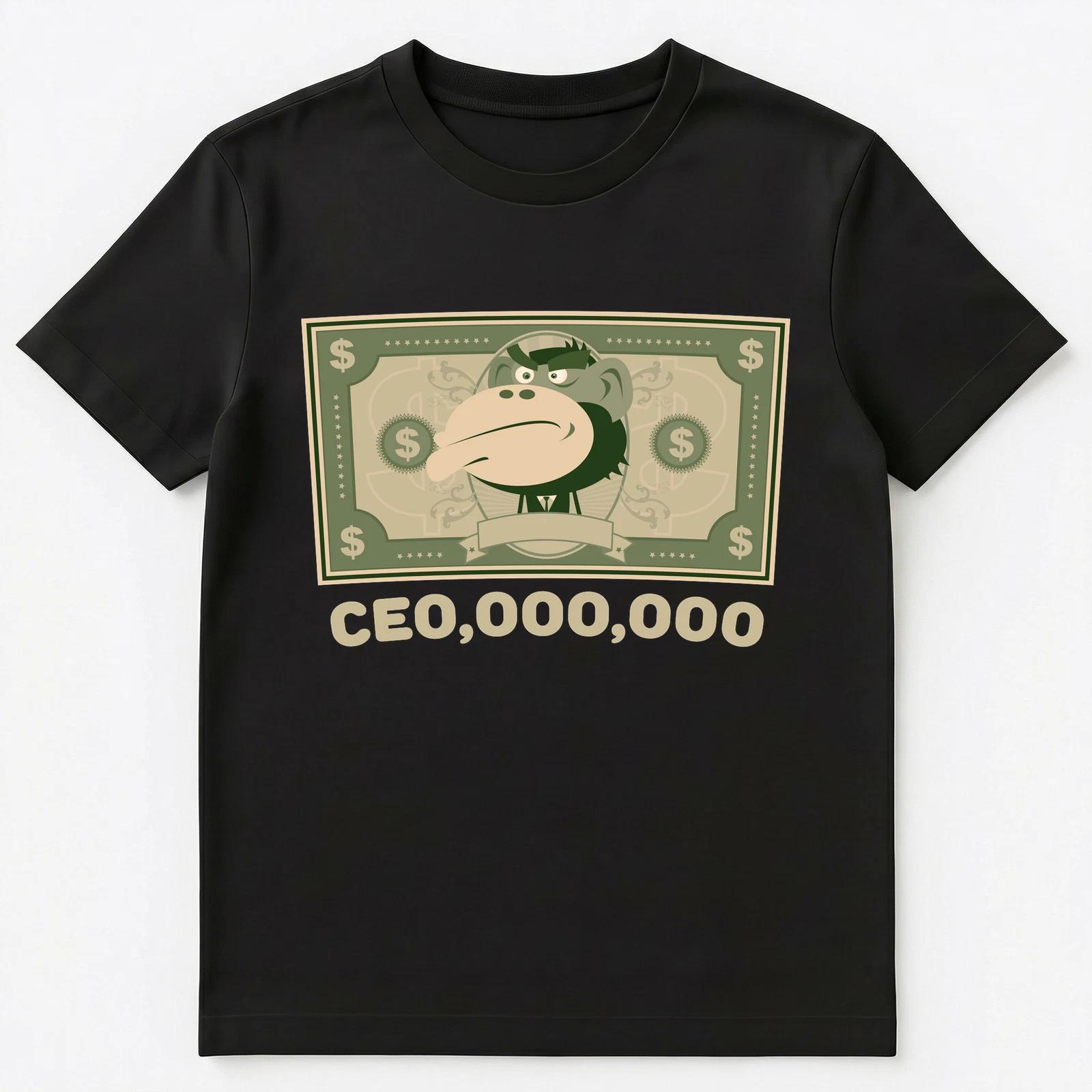 

Funny Monkey Dollar Bill Ceo Ooo 000 Unisex T-Shirt XL