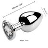 3PCS S/M/L Metal Anal Plug Butt Plug Sex Toy Butt Toy for Women Men Couples Adult Game Masturbator Anal Diamond Sex Shop 18+