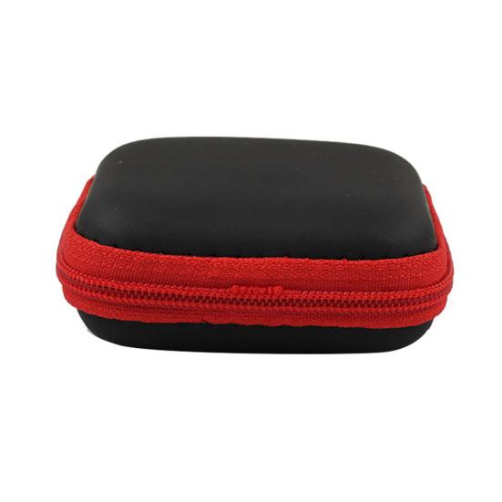 Earphone Storage Box Beautiful Protective Square Earphone Protective Storage Box Pouch for U Disk Memory Card Earphones Storage