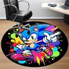 1pc Sonic Colors Office Round Area Rug,  Under Office Chairs Bedroom Living Room Home Decor a0926041