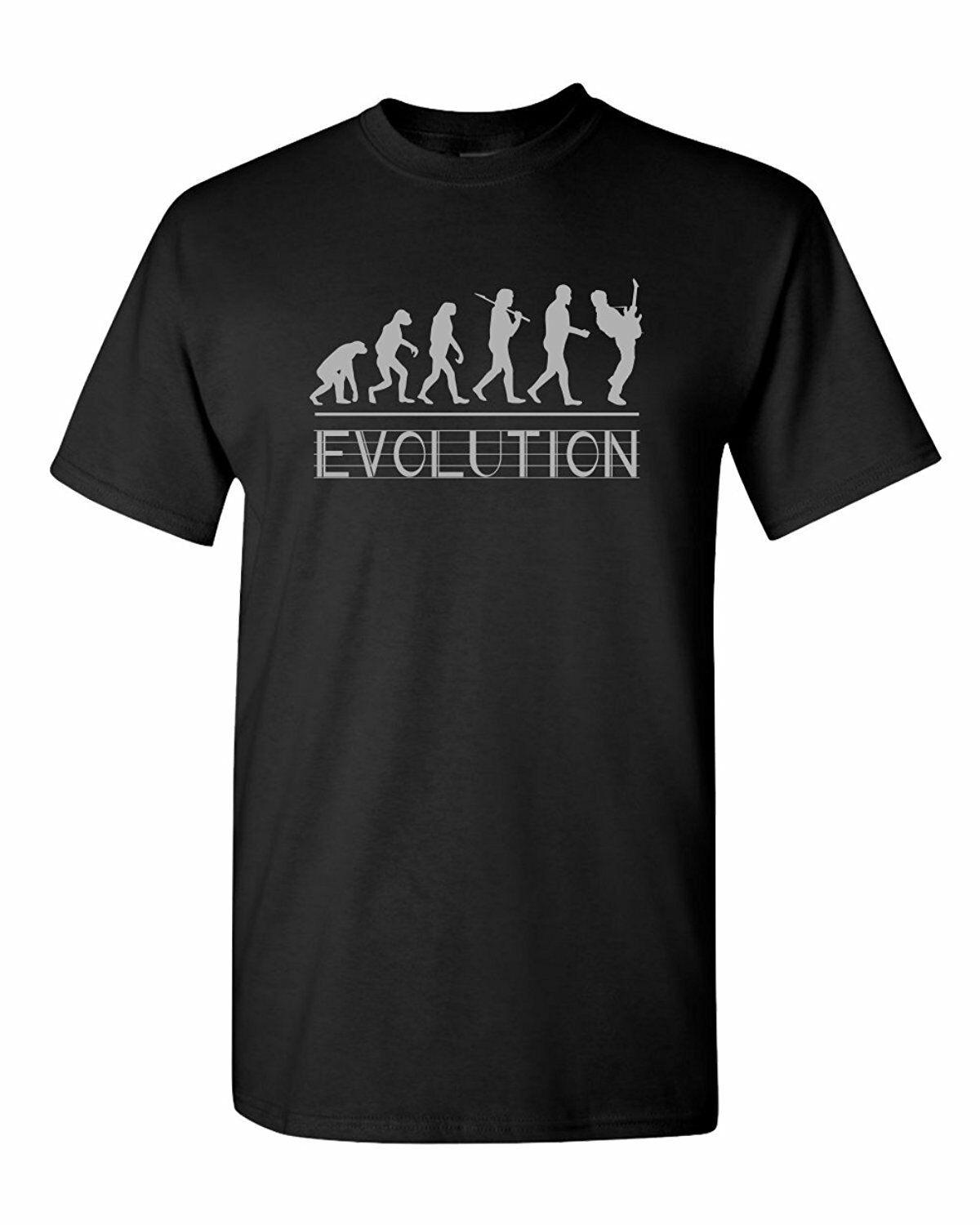

Evolution Guitarist Guitar Music Band Funny Humor Pun Graphic Unisex T-shirt