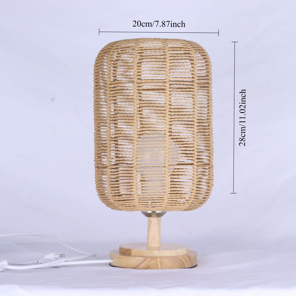 JOYINLED Boho Pendant Light Flush Mount Hanging Light Rattan Ceiling Woven Lamp Shade Basket for Kitchen Island Dinning Table