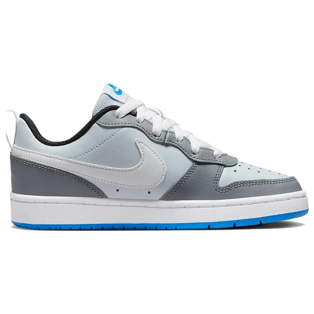 New Nike Court Borough Low 2 SE 'Pure Platinum Photo Blue' GS BQ5448-019