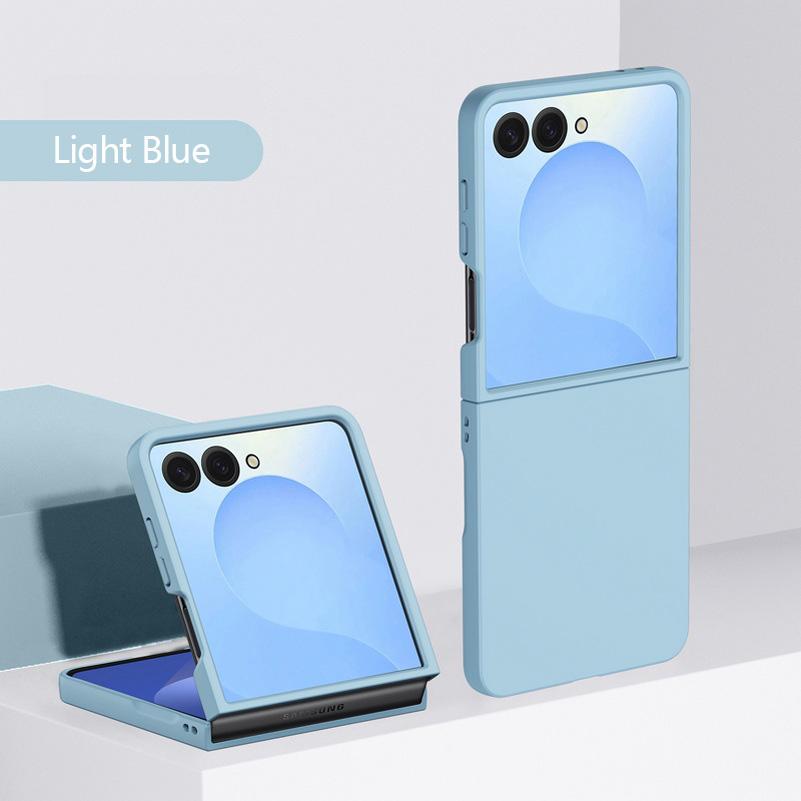 Fashion Pure Candy Color Skin-friendly Ultra Slim Hard PC Case For Samsung Z Flip 8 7 FE 6 5 4 Flip 8 Shockproof Protector Cover