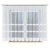 WIKTORIA - Ready-made jacquard curtain with a straight hem - 410x160 cm - white