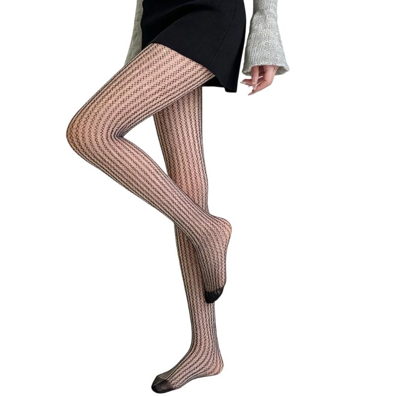 Patterned Tights Fishnet Stockings High Waist Pantyhose Stockings Leggings Mesh Tights for Women Girls Summer Leggings