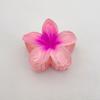 2 Pcs Flower Hair Clips Strong Claw Gradient Contrast Color Plumeria Anti-slip Hair Fixation Decoration Smooth Surface Women Hair Accessory