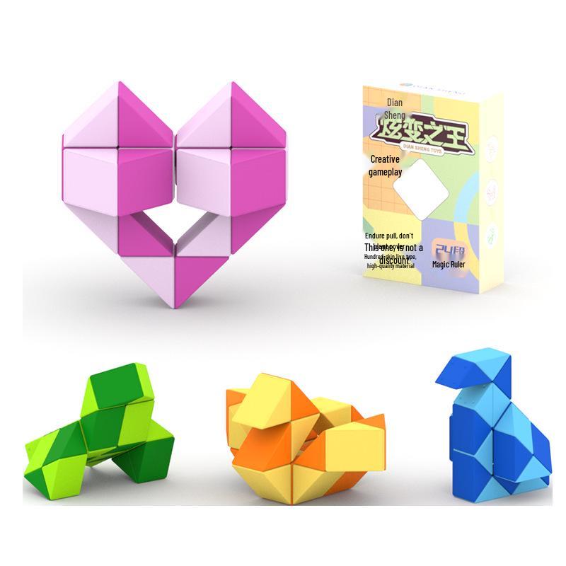 

Набор Волшебная линейка Diansheng Радуга - Детский набор из 24/36/48/72 секций, длинная полоска, игрушка кубик Рубика 24 Sections, Orange & Yellow