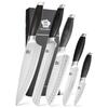 WILDMOK Professional 5 Piece Chef Knife Set with Wood Handle High Quality Stainless Steel Kitchen Knife Set Sharp Knife Set