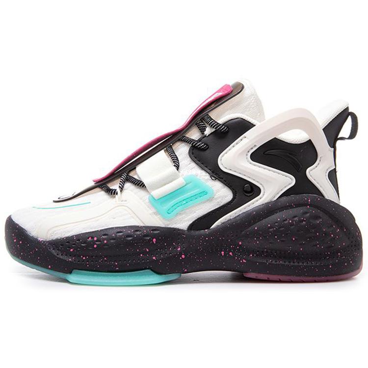 

New Anta Bastard Cushioning Anti Slip And Wear Resistant Low Top Chunky Sneakers Women s Black White Green 122038081-1 38