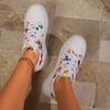 Mode Damen Plateau Schuhe 2024 Herbst Neu Bunter Schmetterlingsdruck Damen Sneaker Bequeme und Vielseitige Freizeitschuhe Zapatos