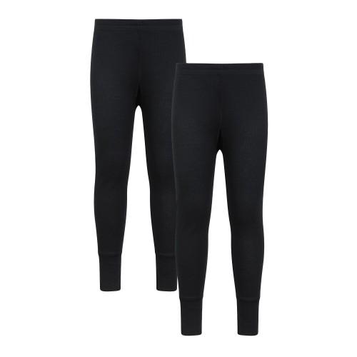 Mountain Warehouse Childrens/Kids Talus Base Layer Bottoms (Pack of 2)
