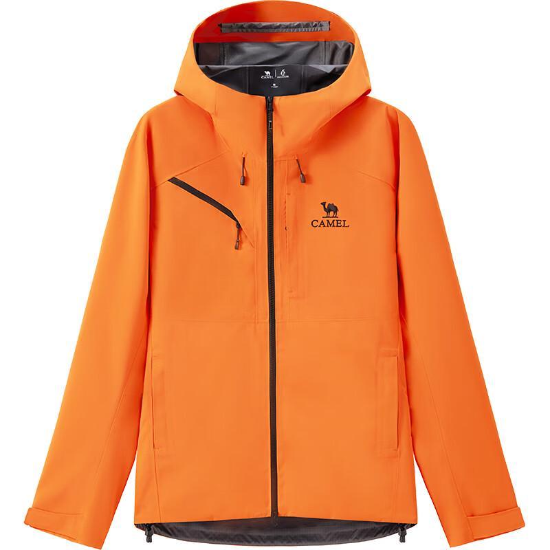 CAMEL Men's Windproof Waterproof Hardshell Hiking Jacket