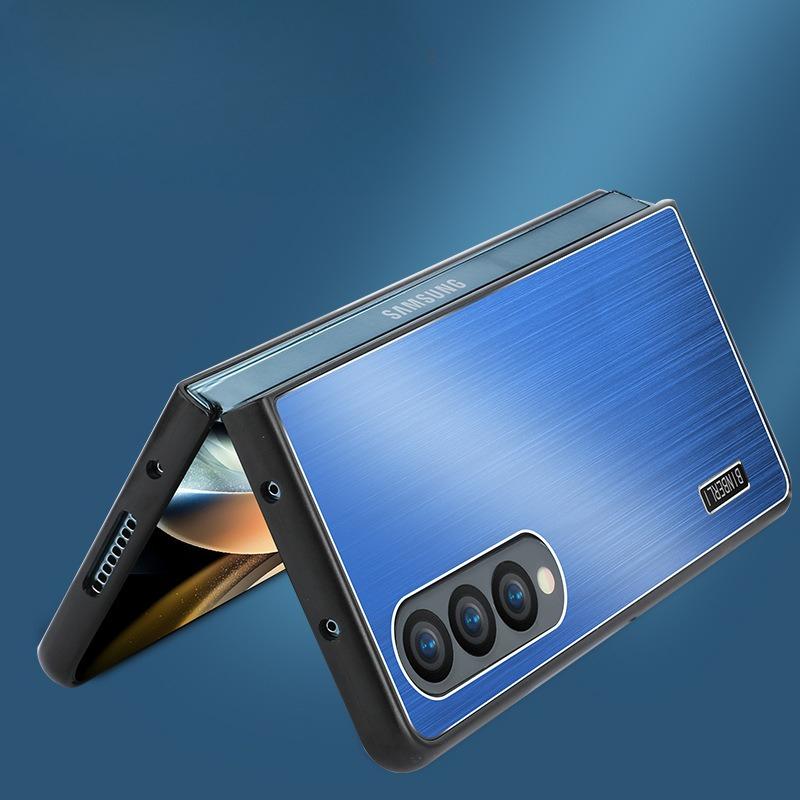 Odpowiedni dla Samsunga Galaxy Z Fold6 Etui na telefon składany Szczotkowany metal Flip6 Odporne na upadki Etui ochronne z TPU