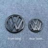 For VW Volkswagen Jetta MK5 Golf Suitable for Volkswagen T6 Bright Black Silver Matte 170mm Front Radiator Grille Logo+130mm Rea CWV1 B13