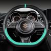 Microfiber Leather D Shape 38cm Car Steering Wheel Cover For Suzuki Swift 2017 2018     Sport Auto Accessories