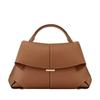 Brand Design Smile Women'S Bag French Fashion Design New Head Cowhide Fashion Pleated Handbag For Women Premium