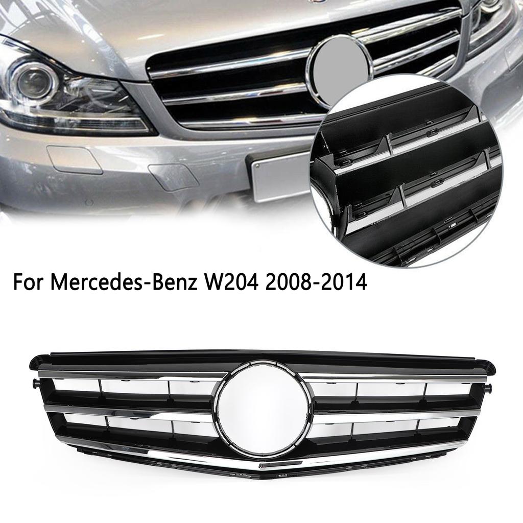 Front Grill Grille Fit Mercedes Benz C Class W204 C300 C350 2008-2014