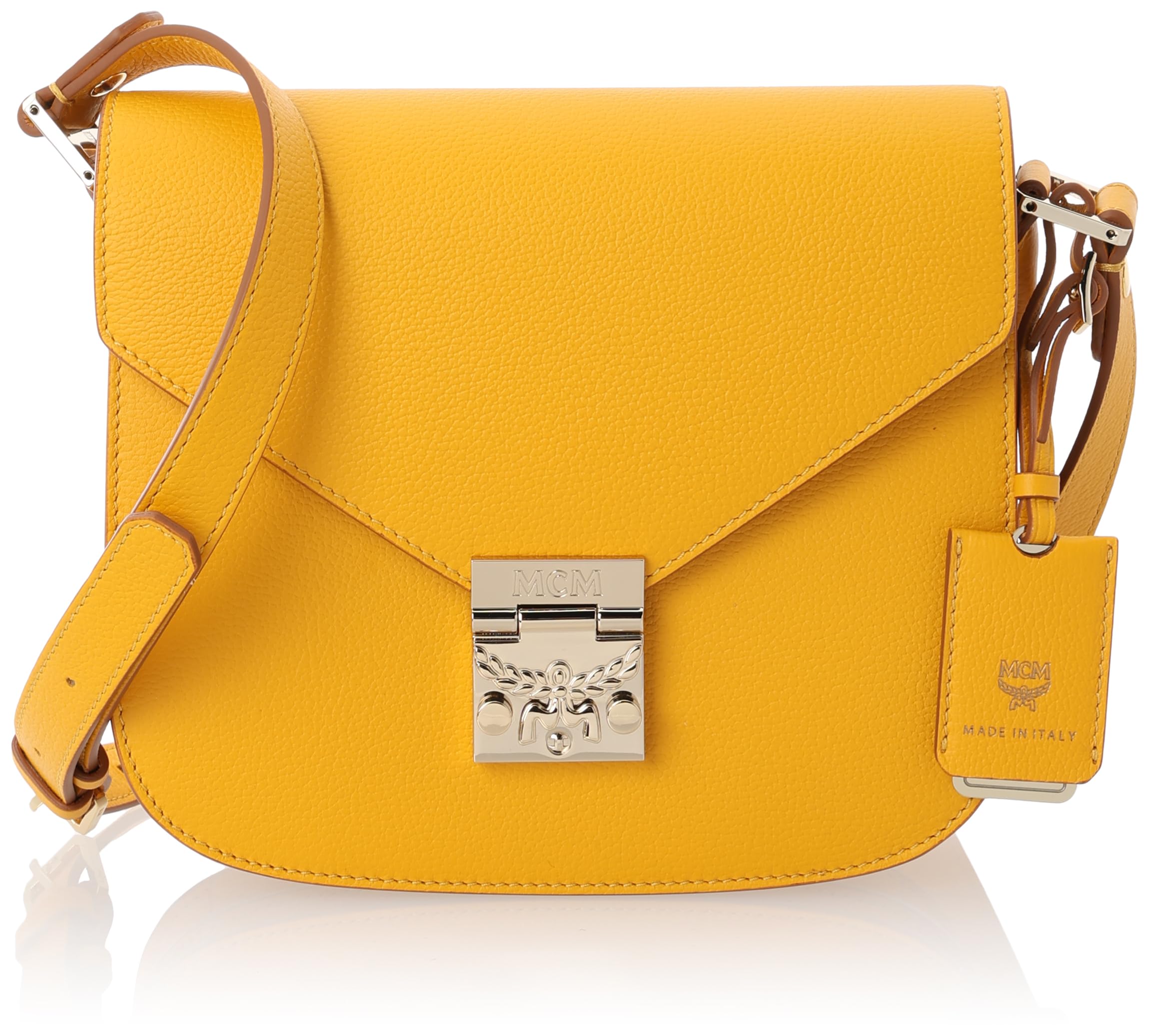 

MCM Shoulder Bag MWS9APA15 Yellow Women s [Used]