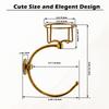 Hand Towel Holder Bathroom Towel Hook Ring With Candle Stand Rustic Elegant Decorative Creative Rack For Bath Kitchen