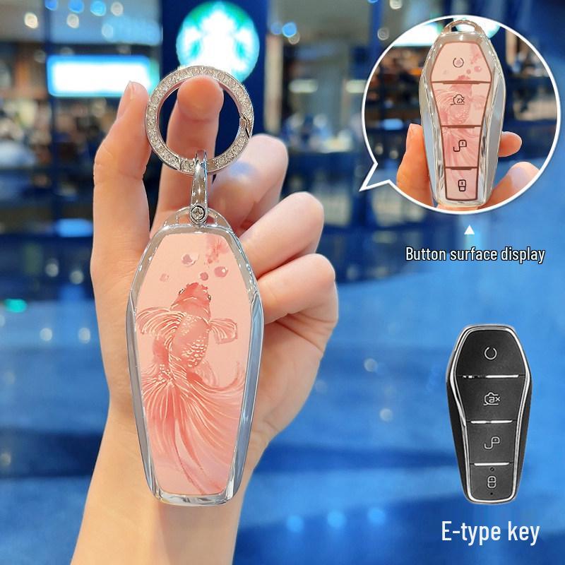 BYD Dolphin & Model Key Cover for Han, Qin Plus DMI, Song L, Kou Pro, Yuan, Tang, Seagull EV, Destroyer 05, Seal 06