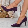 Sexy Trend Womens Soft Suede Pumps Autumn New Thin High Heels 2025 New Office Shoes Woman Stiletto Black Big Size 43